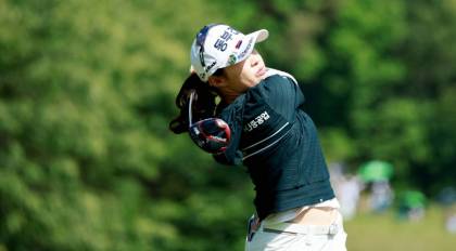 [SJ골프] 티샷하는 김수지, 2026 셀트리온 퀸즈 마스터즈